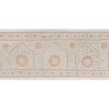 Hand knotted rug, vintage Turkish rug 67x297 cm