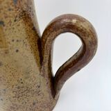 Tall stoneware pitcher vase, pyrite, 1960s