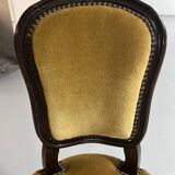 Old-fashioned secretary desk and chair set.