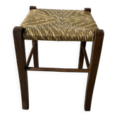 Tabouret paillé
