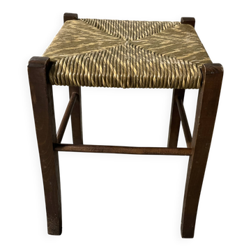 Tabouret paillé