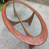 Astro oval coffee table-Victor Wilkins-1960
