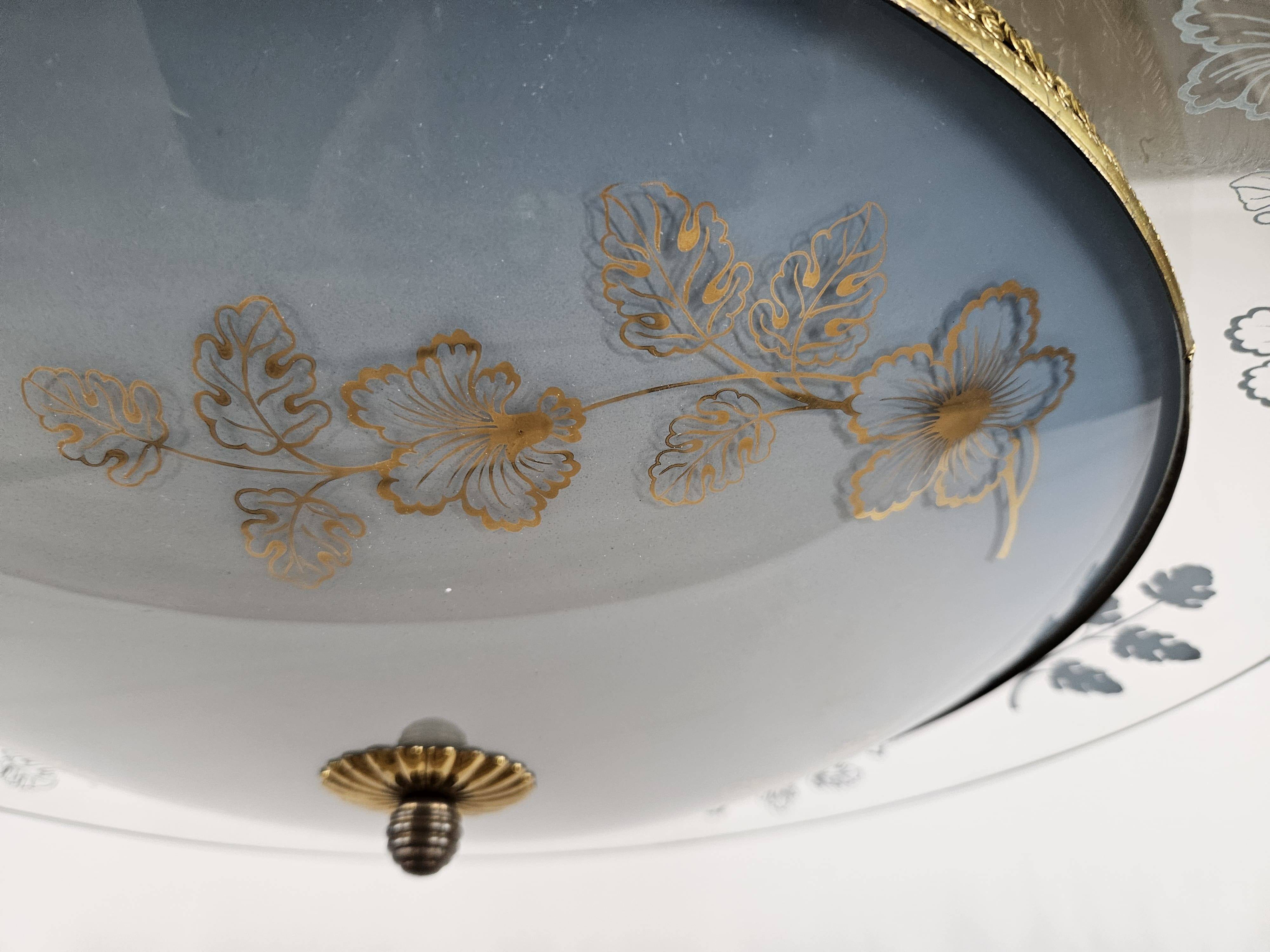 Lustre attribué à Pietro Chiesa pour Fontana Arte, années 1940
