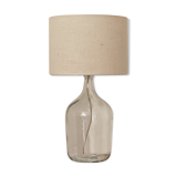 Demijohn lamp and ecru jute