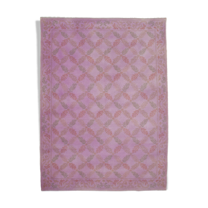 tapis persan surteint noué à la main 276 cm x 383 cm tapis en laine pourpre