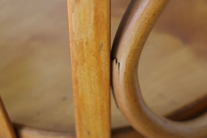 Baumann light beech armchair