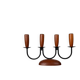 Scandinavian Teak Chandelier in Mid-Century Rope Shape, 1960s