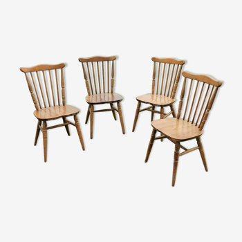 Set of 4 chairs Scandinavian type in wood
