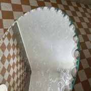 Old beveled mirror trays (X2)