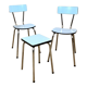 Ensemble de 2 chaises et 1 tabouret en formica