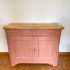 Parisian buffet in its pretty patina & raw tray
