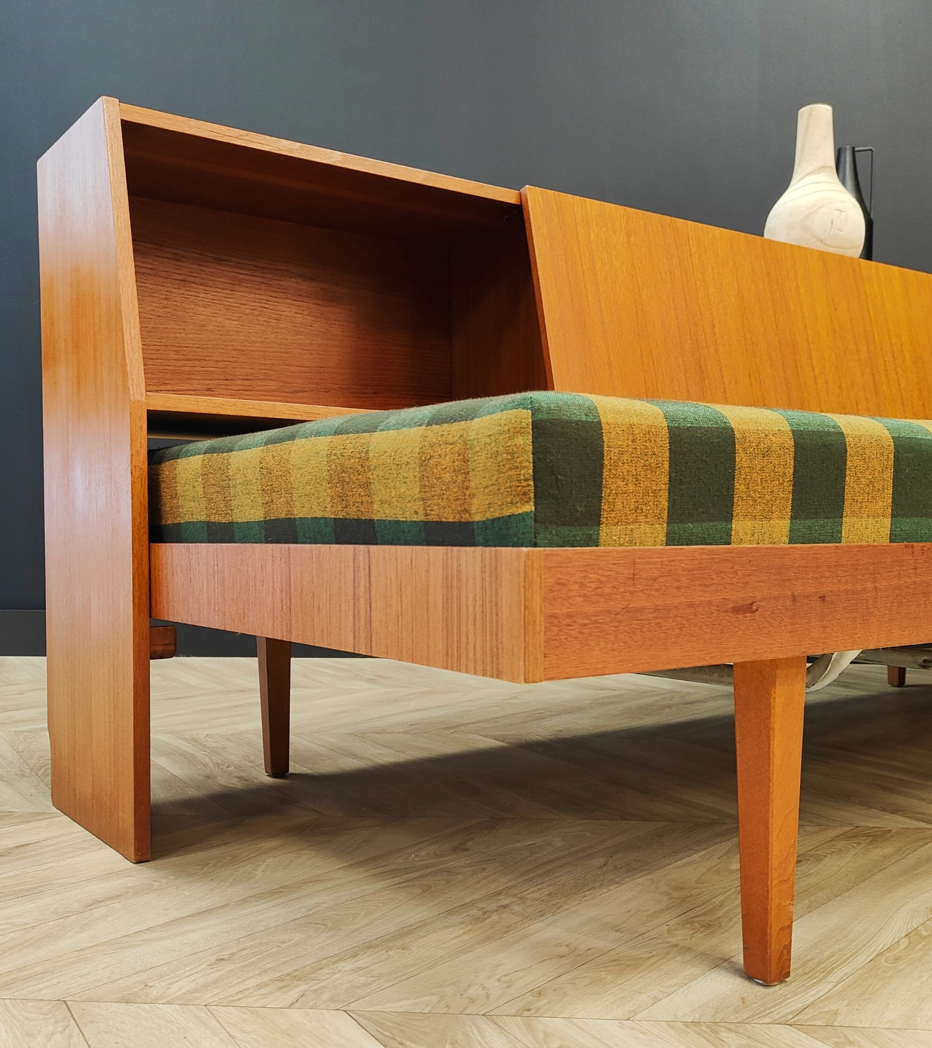 Mid century sofa bed, vintage - daybed, sofa