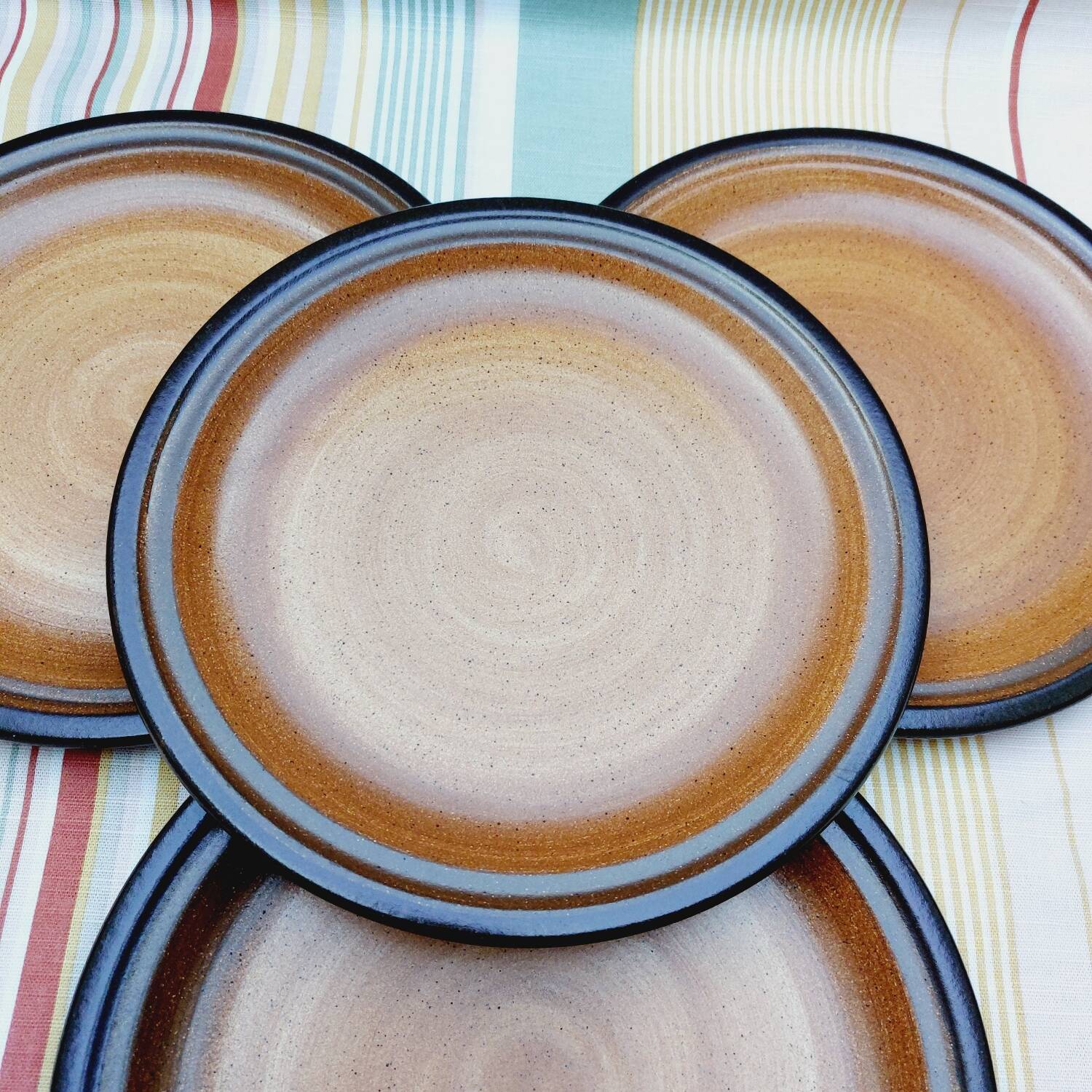 Saint Amand stoneware dinner plates