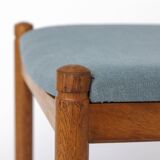 Set of 5 Vintage Oak Dining Chairs Germany 1960s Mid Century Modern