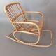 Rocking chair child rattan vintage