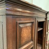 Renaissance style library in solid oak XX century