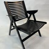 Niko Kralj Slovenian Rex Plywood Folding Chair for Stol 1950s in Black