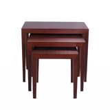 Mahogany Nesting Tables by Severin Hansen for Haslev Møbelsnedkeri, 1960s, Set of 3