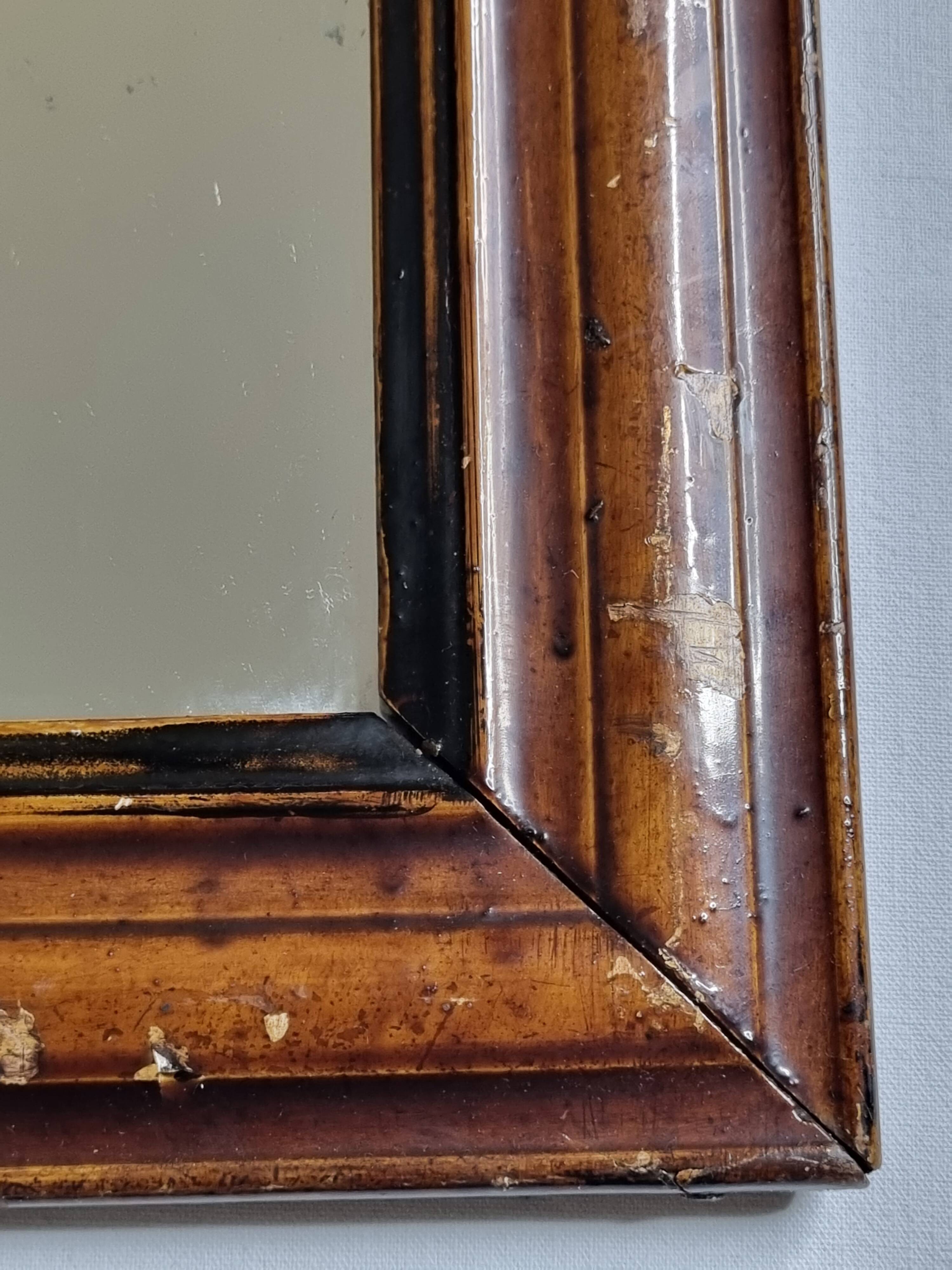 Vintage Louis Philippe style table mirror 37 cm x 32 cm