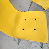 6 chaises pagholz vintage années 70
