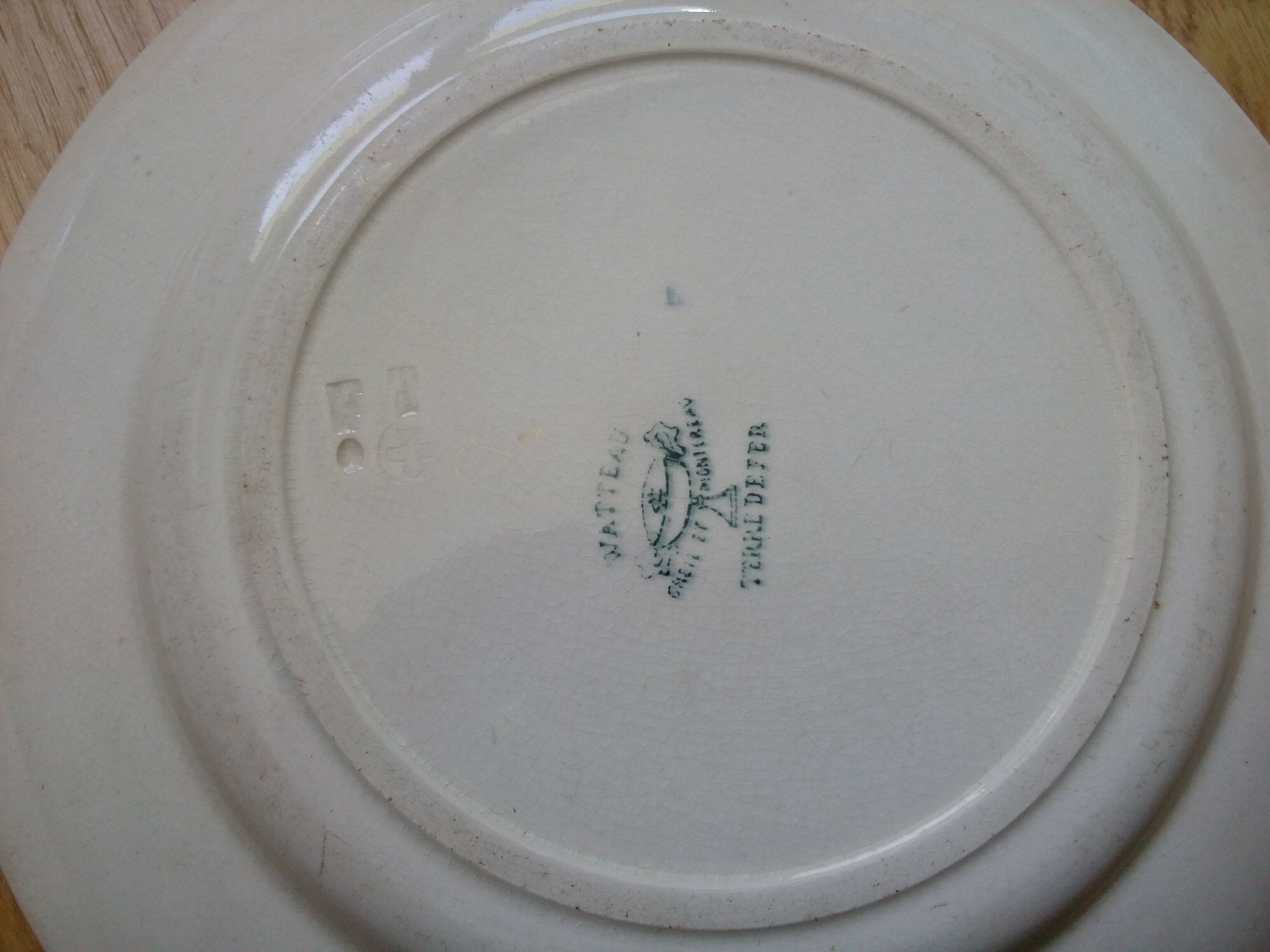 4 mismatched plates