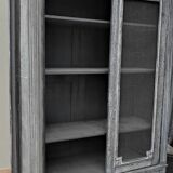 Grey ceruse storage cabinet