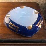 blue and gold Ricard advertising ashtray, ceramic