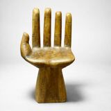 Sculptural wooden armchair – Hand shape