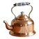 Vintage kettle in copper and ceramic