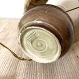 Vintage ceramic and wool lamp, 70s