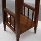 Pair of 20th century rustic wooden side tables with ceramic tile top