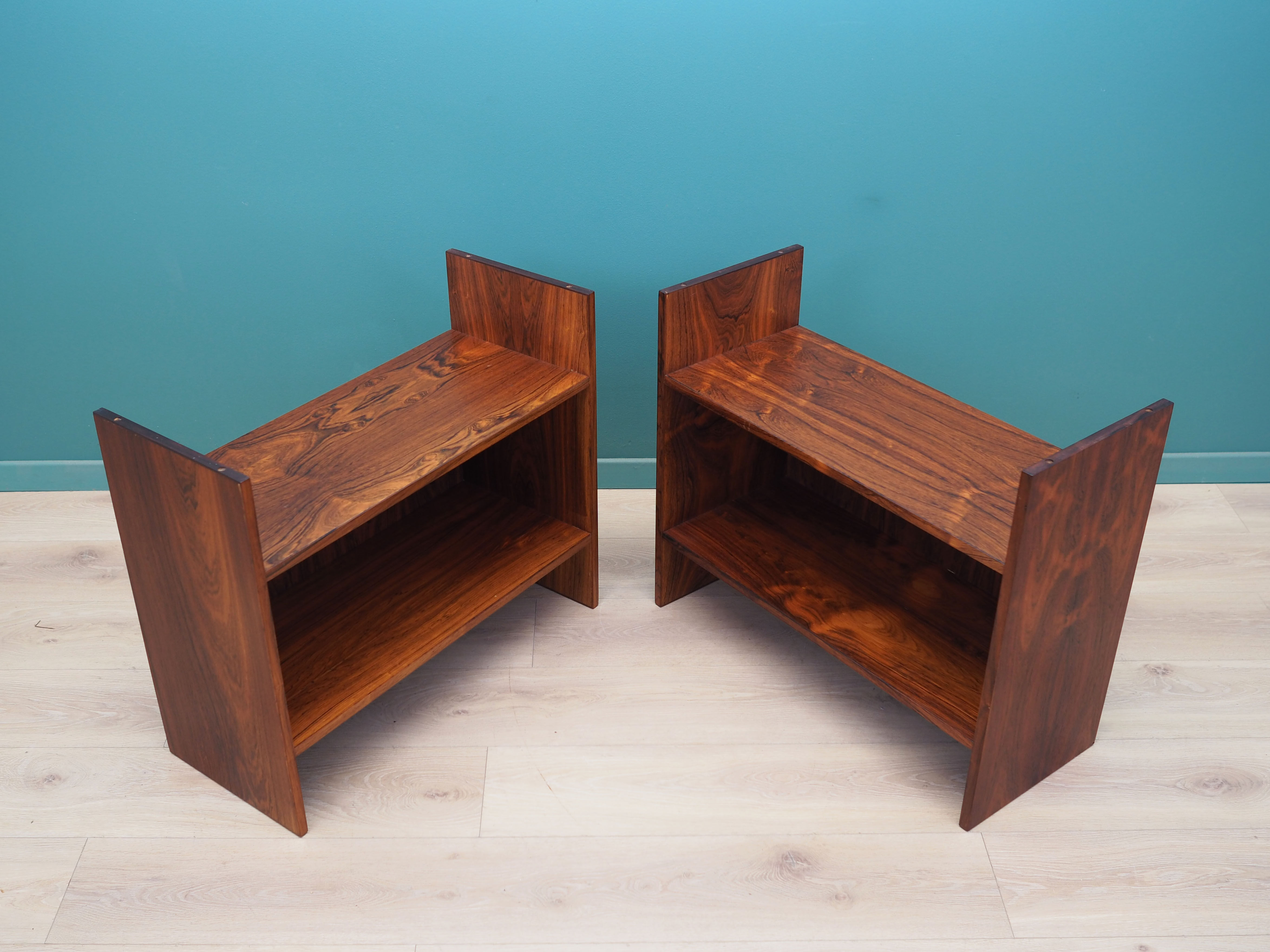 Set of two rosewood bookcases, Danish design, 1970s, production: Denmark