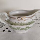 Service à thé et à café en porcelaine anglaise  , vert et or
