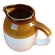 Two-tone pitcher Glazed ceramic