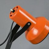 Vintage 1970s LYSKAER BELYSNING Orange Plastic Table Light.