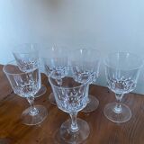 6 crystal glasses