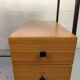Bureau vintage formica et métal caisson deux tiroirs