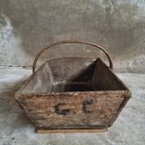 Antique picking basket harvest tray picking basket french