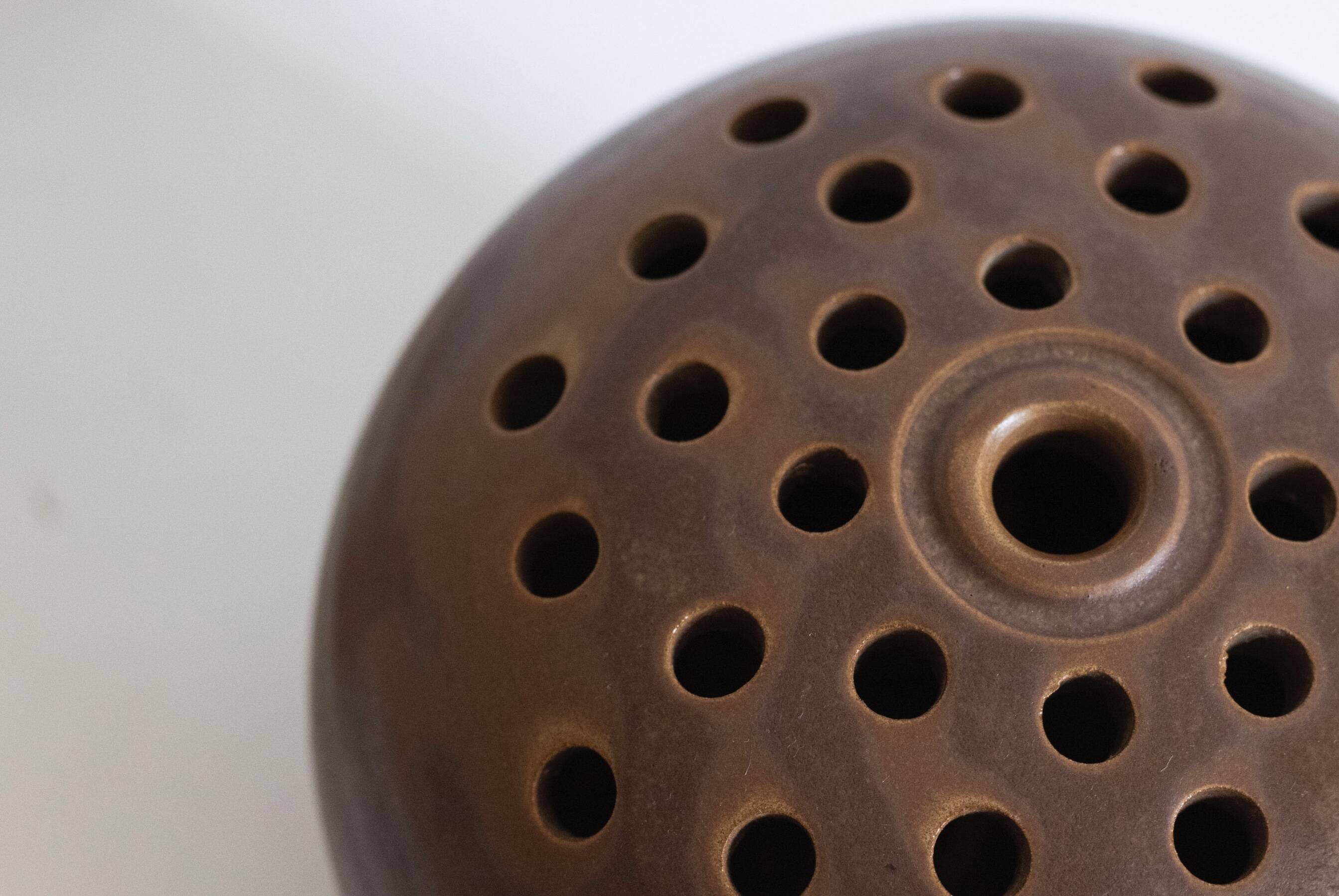 Large vintage signed flower pick