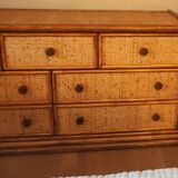 Maugrion chest of drawers with 7 drawers + bedside table