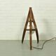 Sculptural table lamp with globe