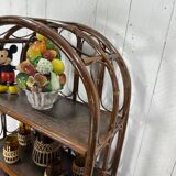 Rattan bookcase