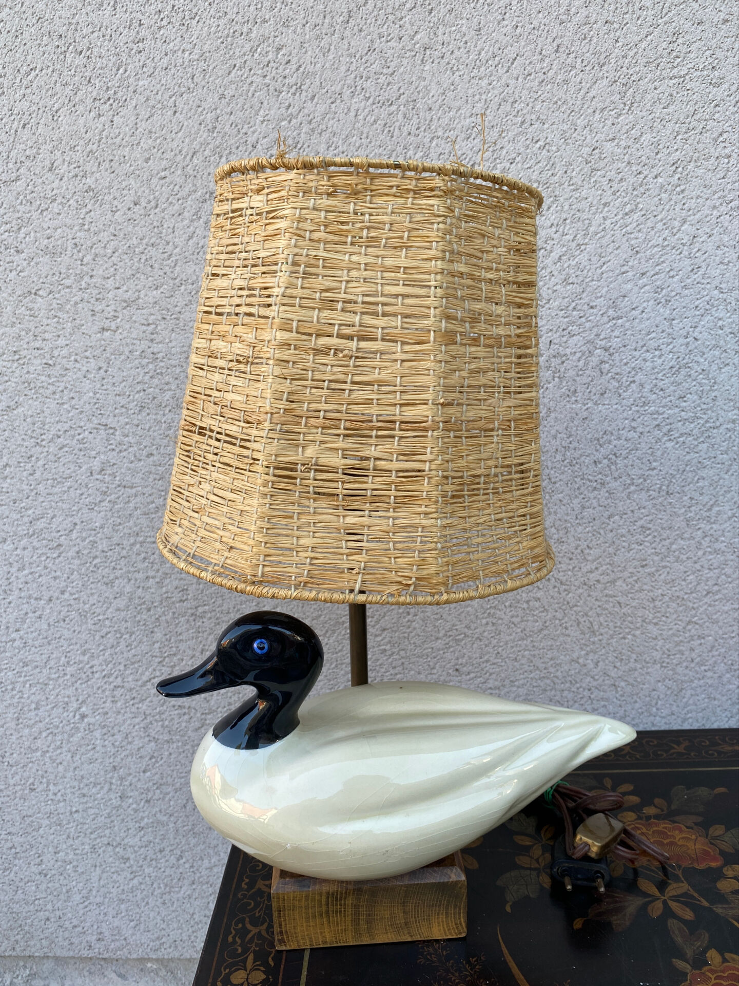 Lampe zoomorphe canard