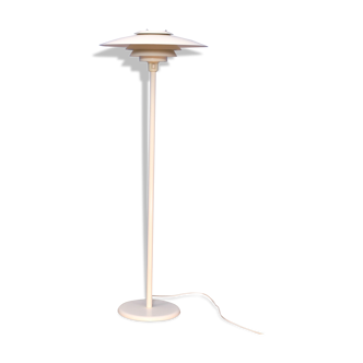 Lampadaire danois blanc années 1970