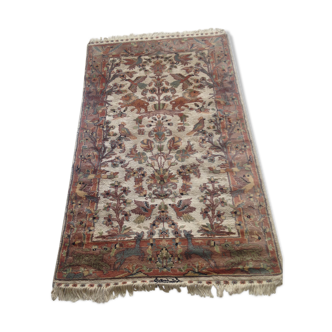 Tapis persan laine et soie - 157 x 92