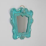 Art Deco wall mirror Theatre in terracotta by Gmundner Keramik, Austria, 1930s