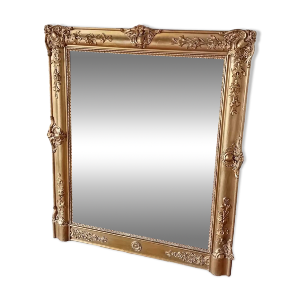 Miroir de cheminée Louis XV au mercure — Beyit