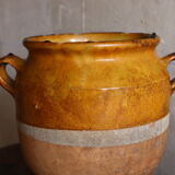 Varnished candied pot yellow