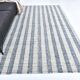 İndigo blue Beige Kilim Rug  190x290 cm, Scandinavian Stile Kilim Rug