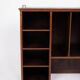 Wall-hung bookcase - hand-polished mahogany - shelf sections - 1890s